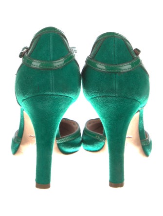 Prada Suede D'Orsay Pumps