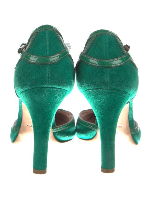 Prada Suede D'Orsay Pumps