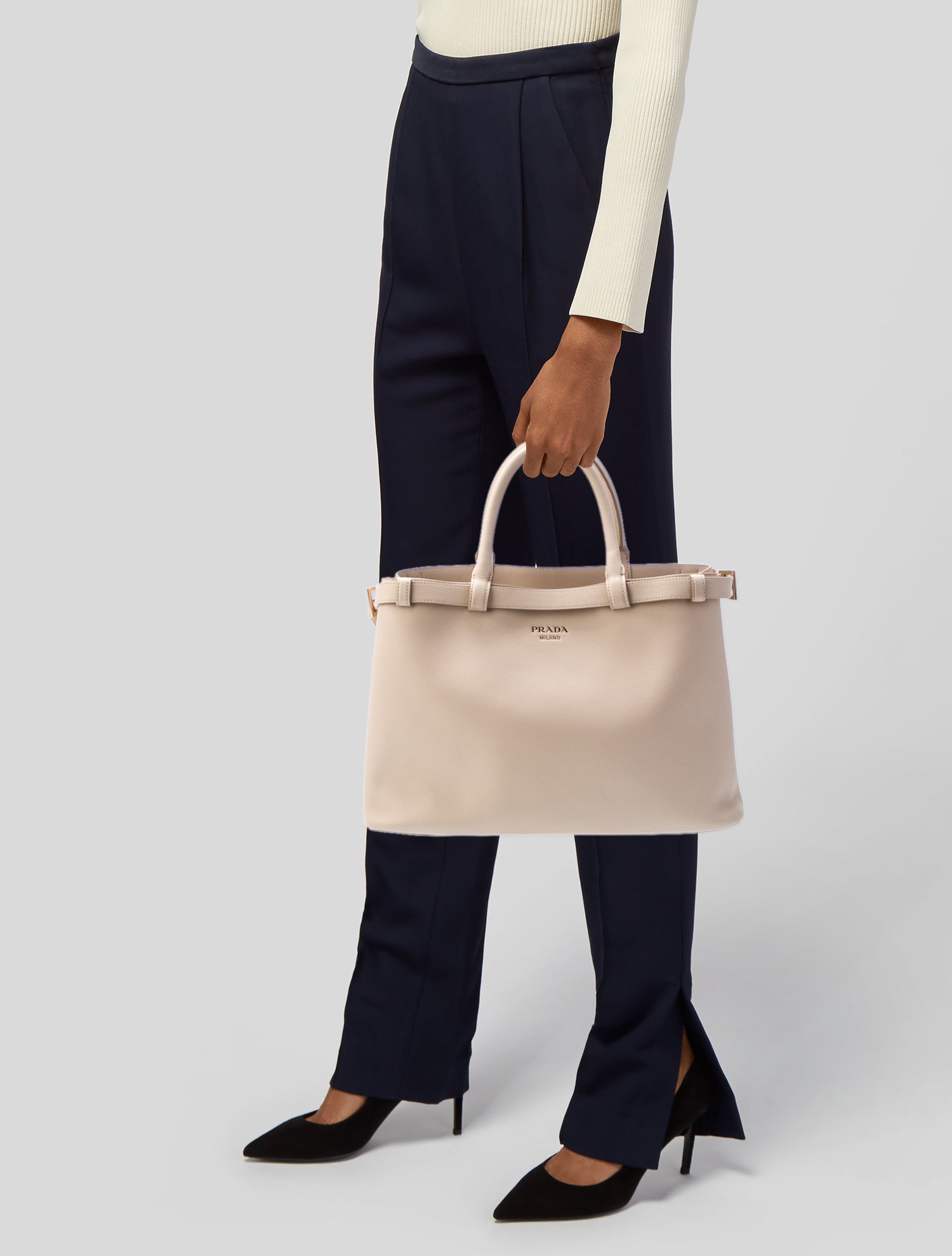 Prada Tessuto Active Frame Bag - Neutrals Handle Bags