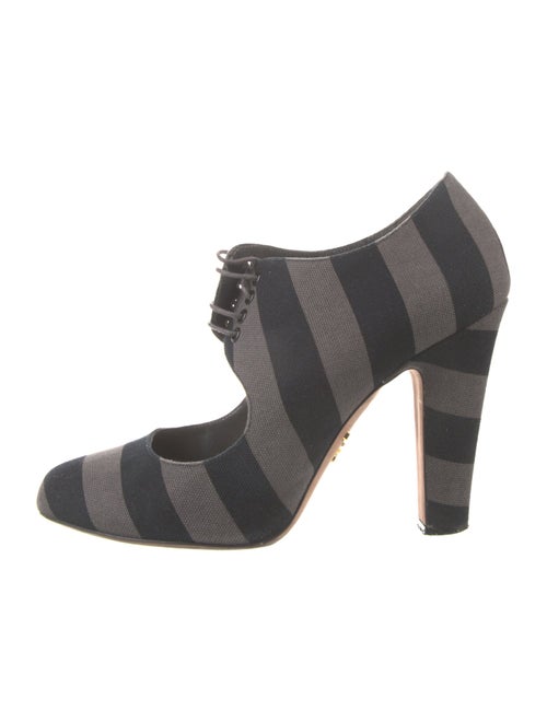 Prada Canvas Printed Pumps