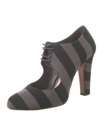 Prada Canvas Printed Pumps