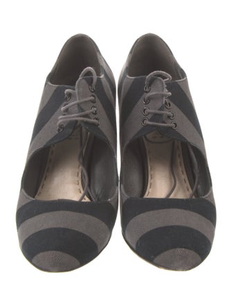 Prada Canvas Printed Pumps