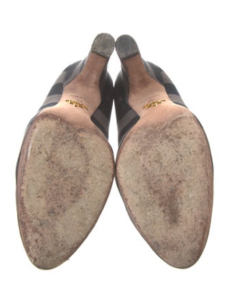 Prada Canvas Printed Pumps
