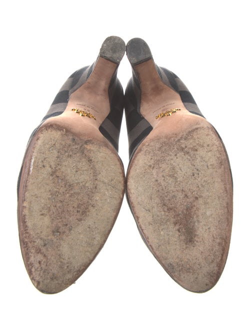 Prada Canvas Printed Pumps