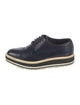 Prada Leather Lasercut Accents Oxfords