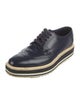 Prada Leather Lasercut Accents Oxfords