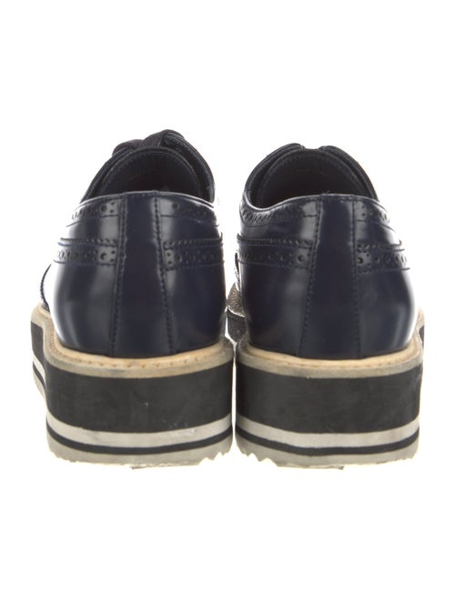 Prada Leather Lasercut Accents Oxfords