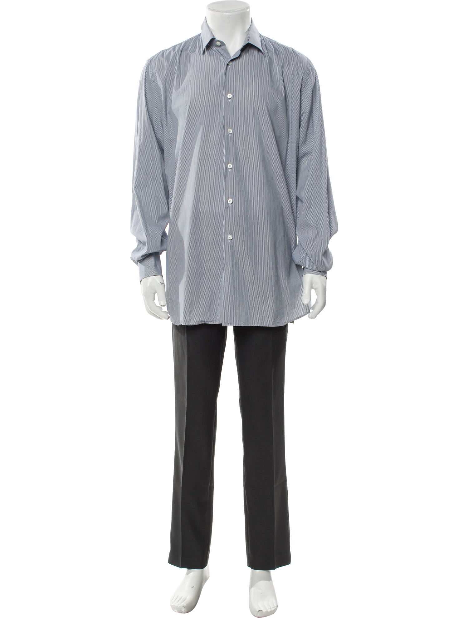 Prada 2015 Striped Dress Shirt