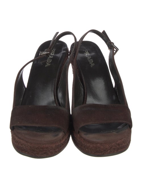 Prada Suede Slingback Sandals