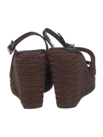 Prada Suede Slingback Sandals