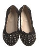 Prada Suede Crystal Embellishments Flats