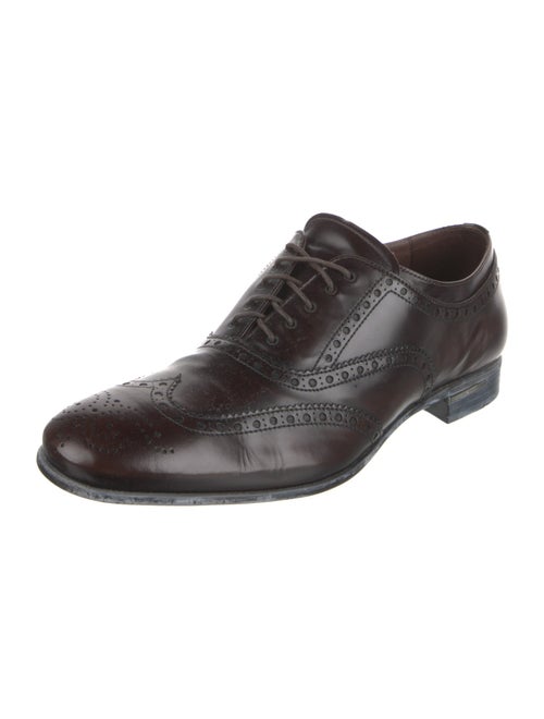 Prada Leather Lasercut Accents Brogues