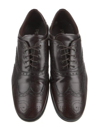 Prada Leather Lasercut Accents Brogues