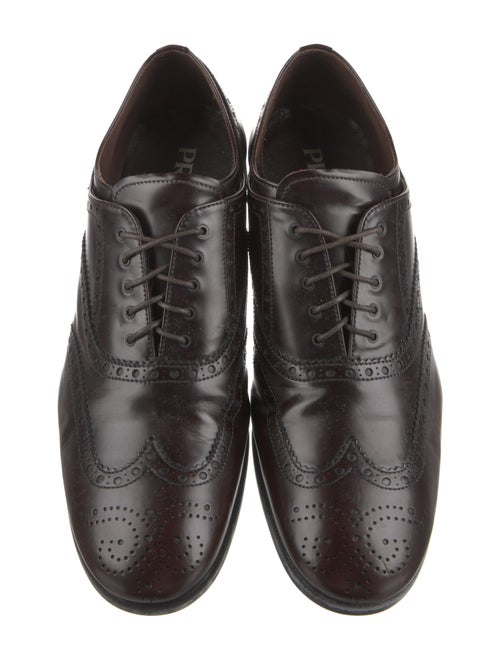 Prada Leather Lasercut Accents Brogues
