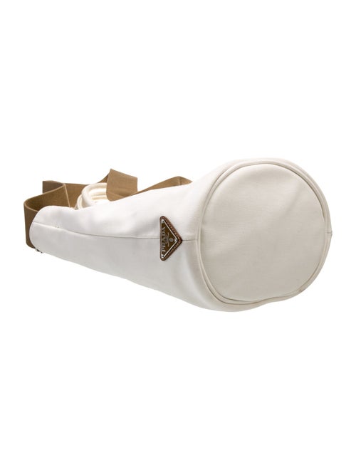 Prada Enameled Metal Triangle Tote