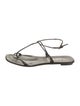 Prada Patent Leather T-Strap Sandals