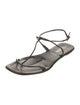 Prada Patent Leather T-Strap Sandals