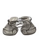 Prada Patent Leather T-Strap Sandals