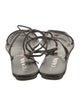 Prada Patent Leather T-Strap Sandals