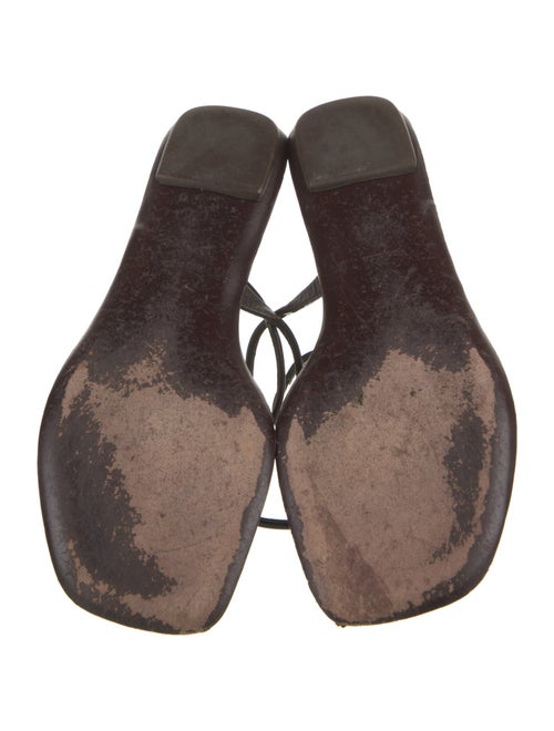 Prada Patent Leather T-Strap Sandals