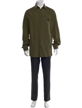 Prada 2023 Enameled Metal Triangle Shirt