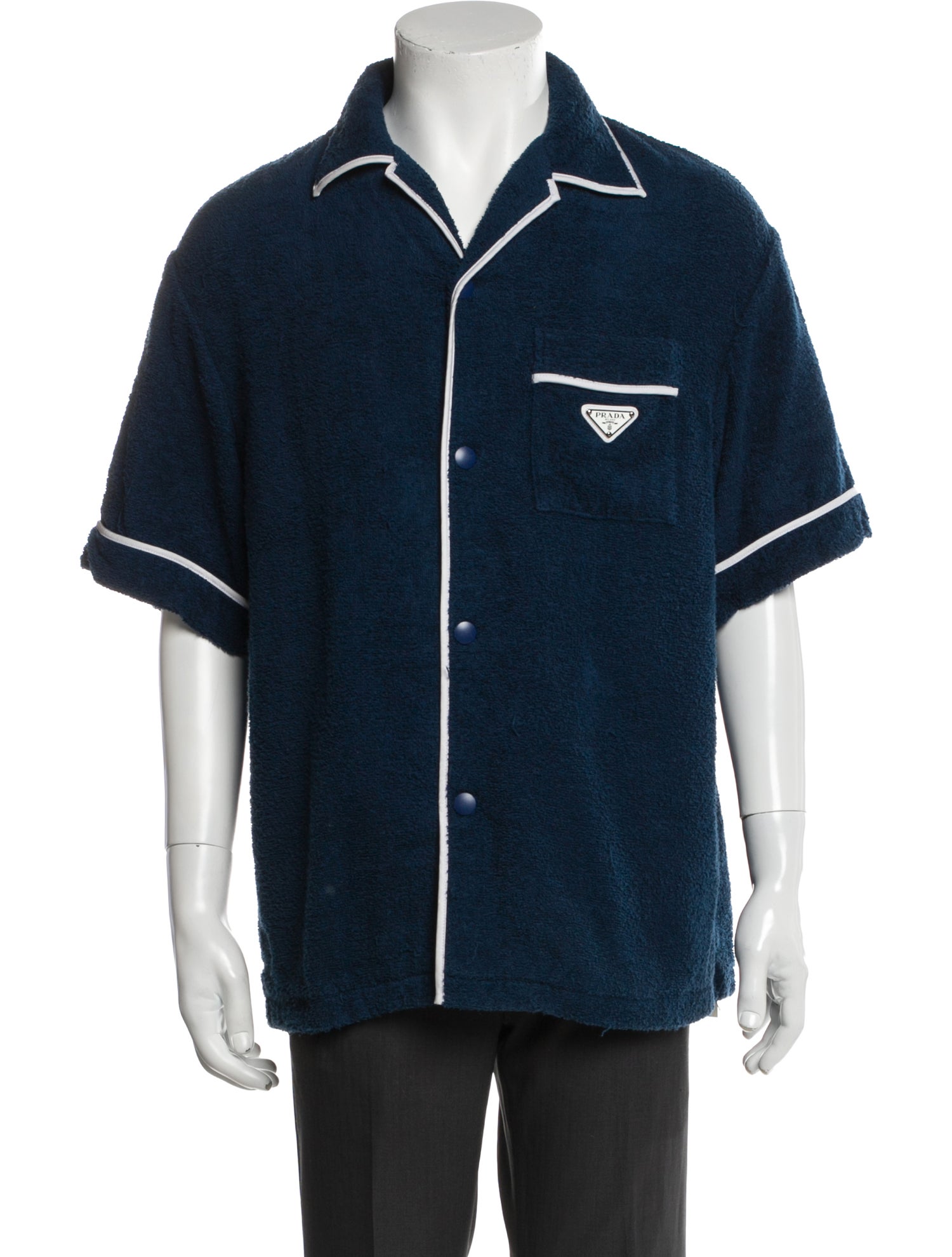 Prada 2024 Enameled Metal Triangle Shirt