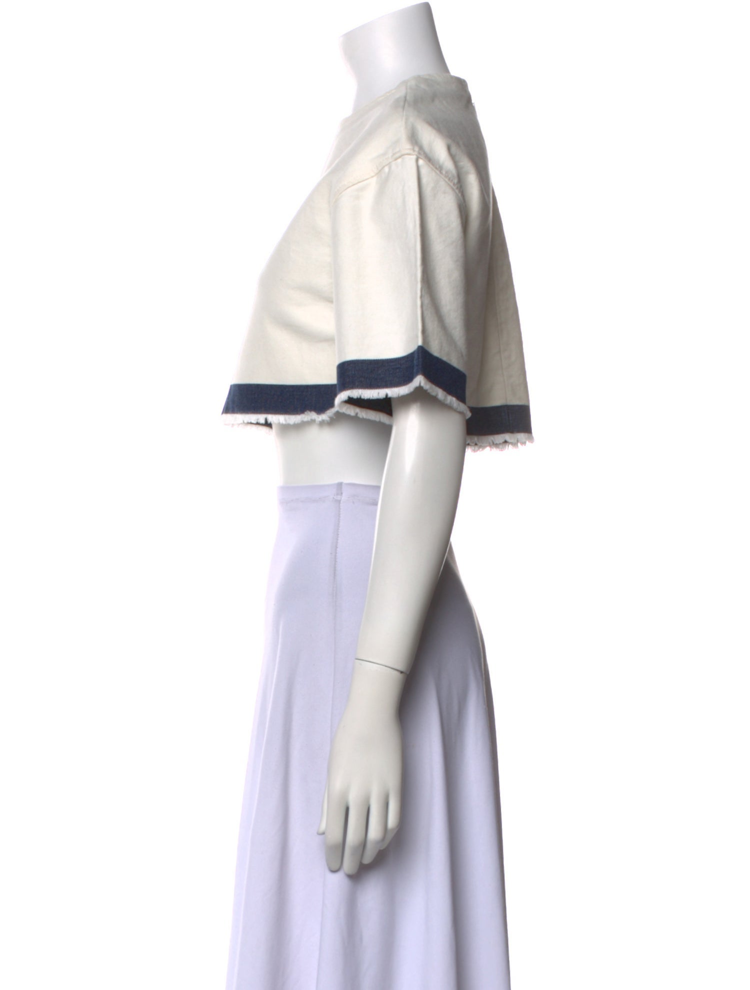 Prada 2022 Crew Neck Crop Top