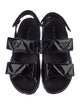Prada Patent Leather Printed Slingback Sandals