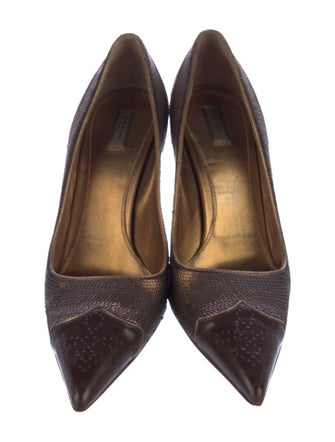 Prada Sequins Lasercut Accents Pumps