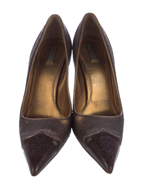 Prada Sequins Lasercut Accents Pumps
