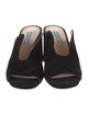Prada Suede Cutout Accent Mules