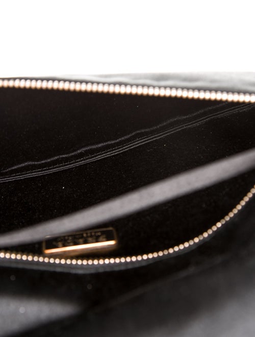 Prada Enameled Metal Triangle Shoulder Bag