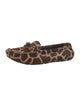Prada Ponyhair Animal Print Loafers