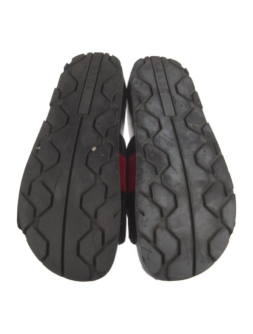 Prada Velvet Printed Slides