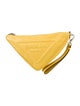 Prada Enameled Metal Triangle Belt Bag