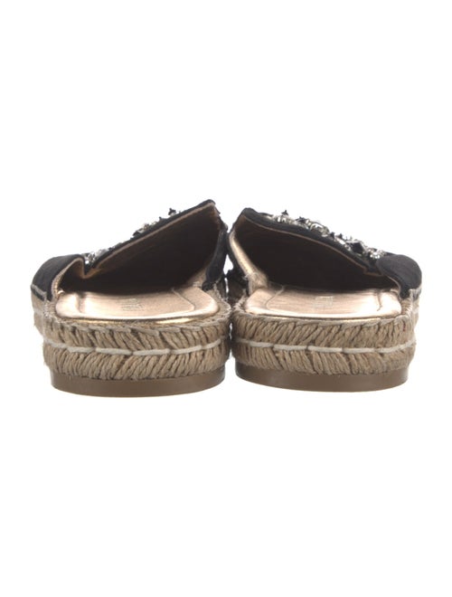 Prada Suede Crystal Embellishments Mules