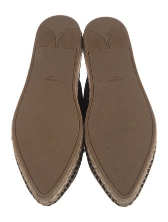 Prada Suede Crystal Embellishments Mules