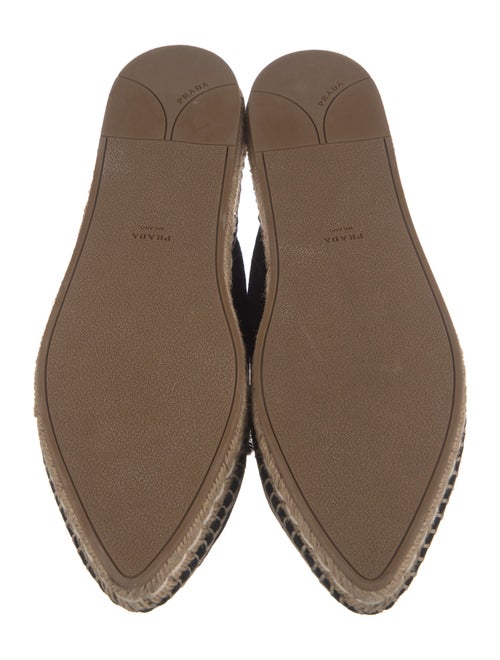 Prada Suede Crystal Embellishments Mules