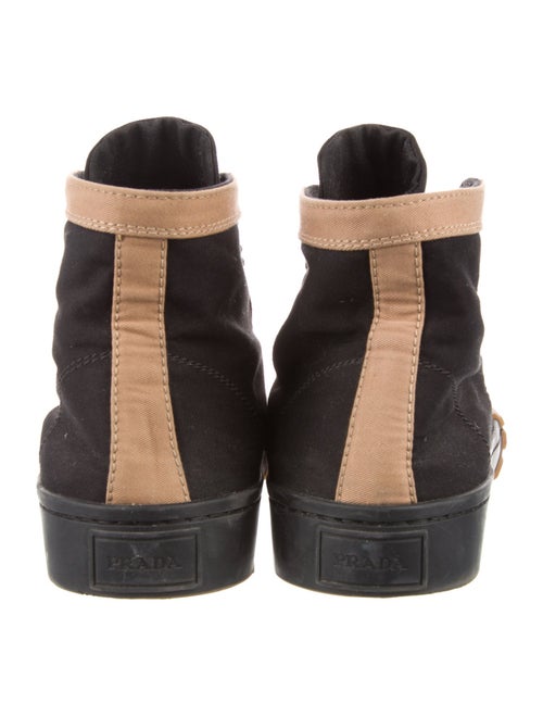 Prada Canvas Colorblock Pattern Sneakers