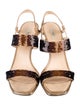 Prada Satin Slingback Sandals
