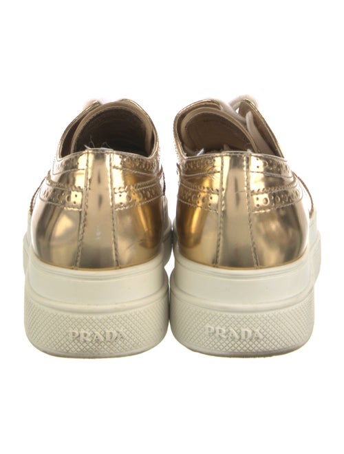 Prada Leather Lasercut Accents Sneakers