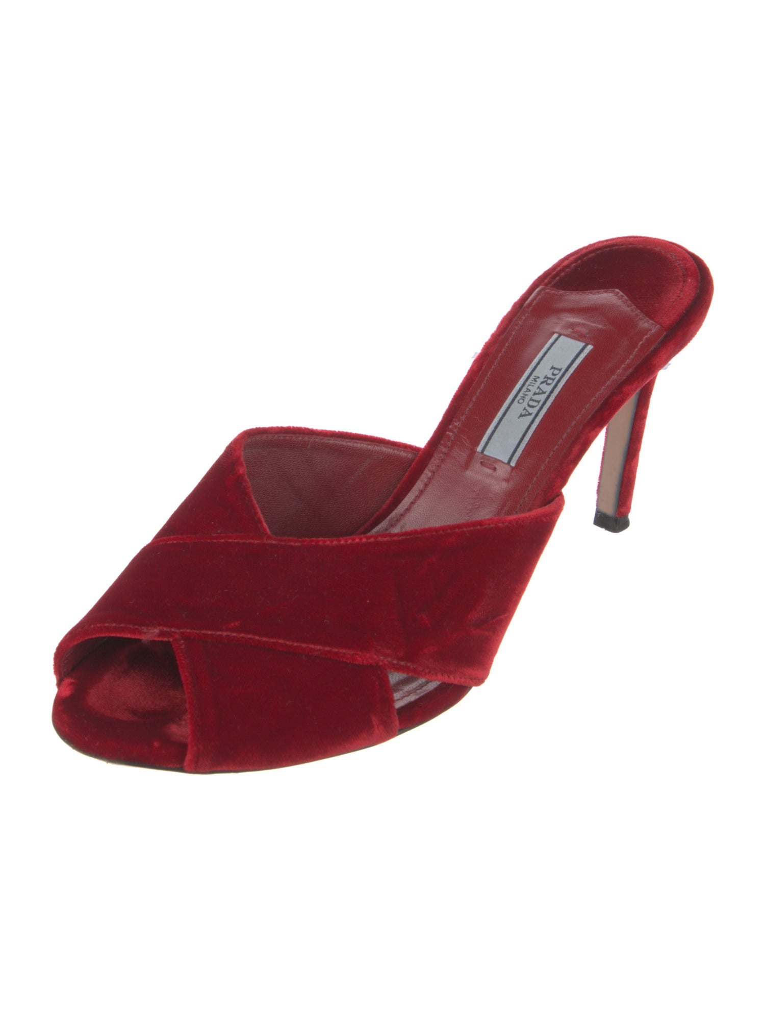 Prada Velvet Mules
