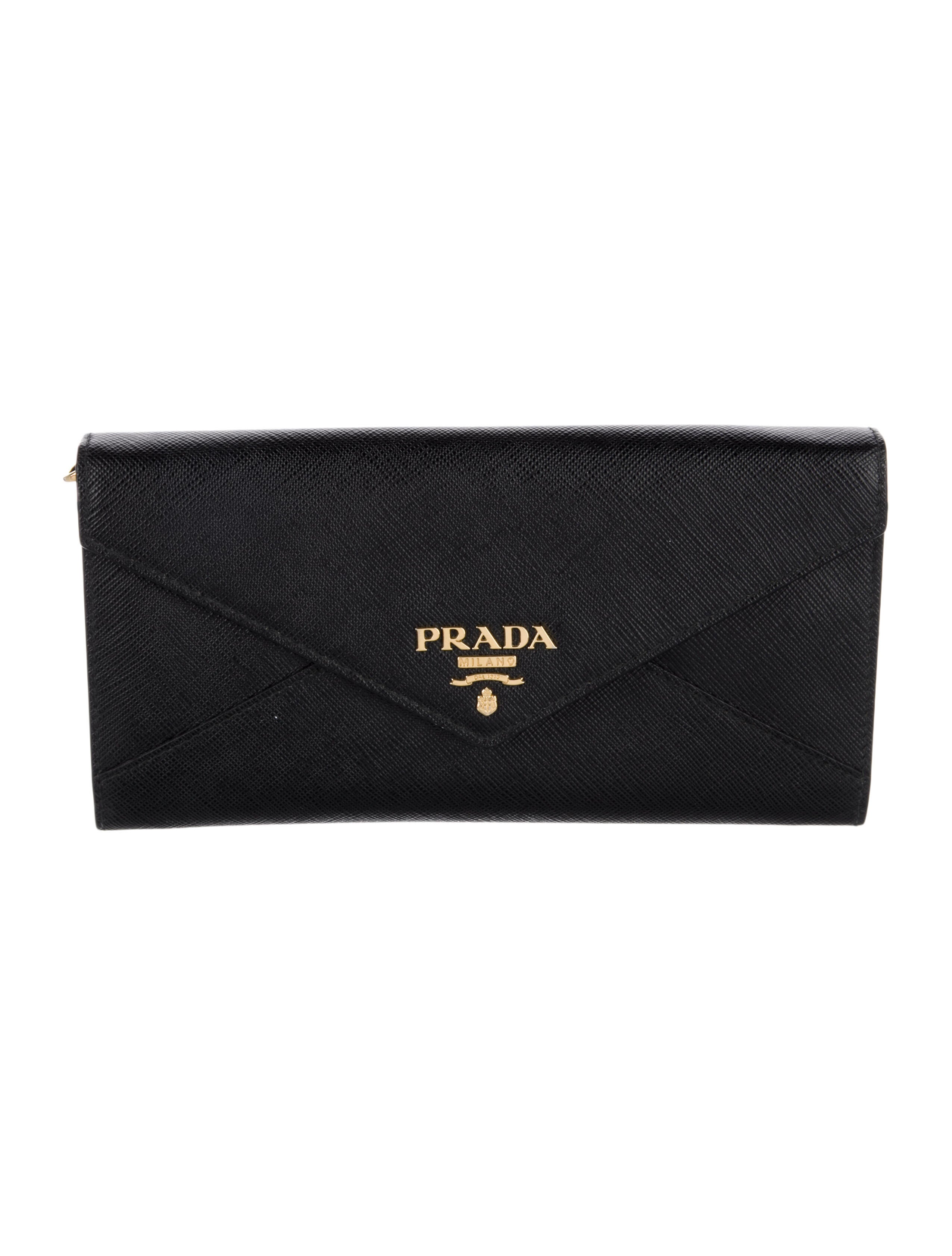 Prada Leather Continental Wallet