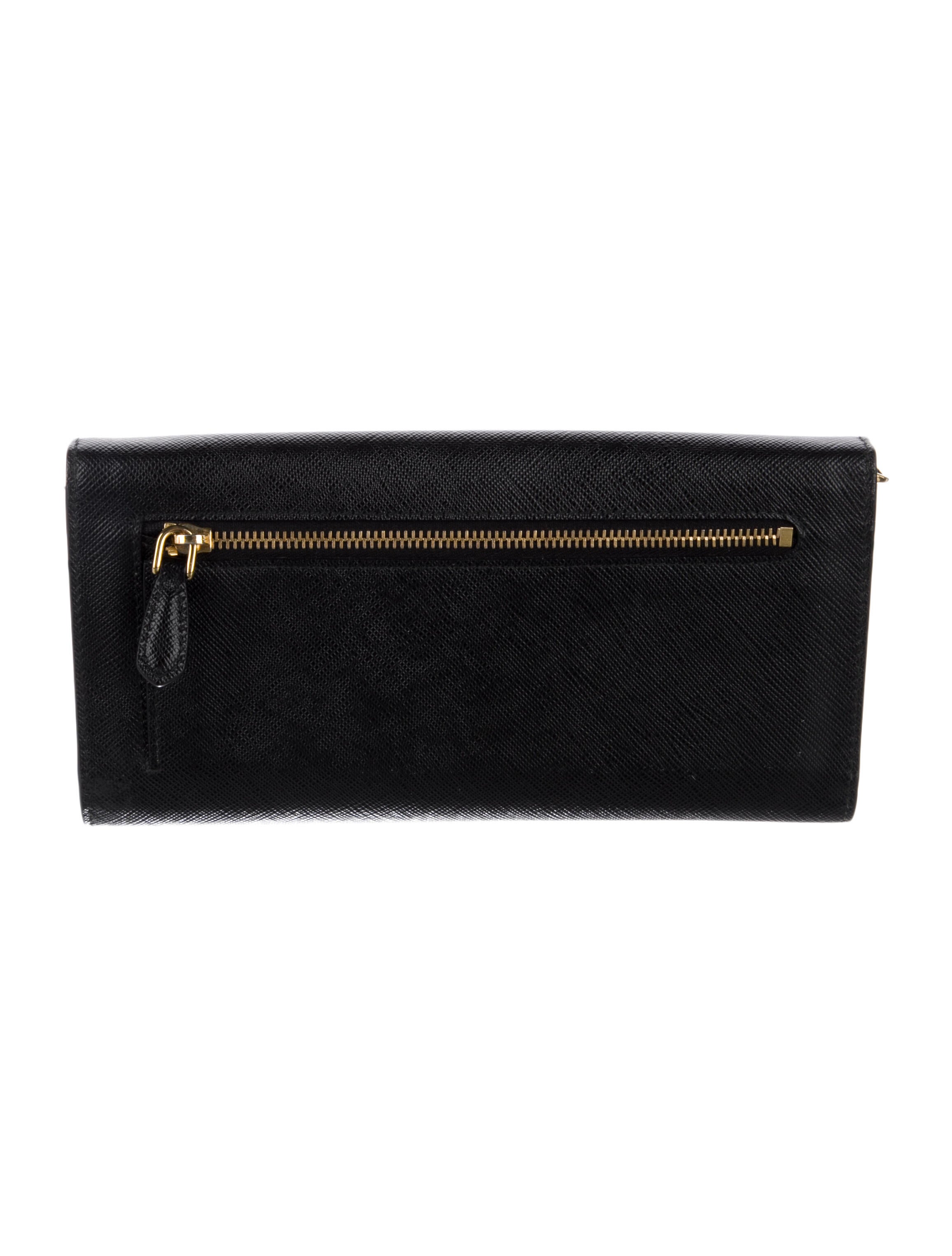 Prada Leather Continental Wallet