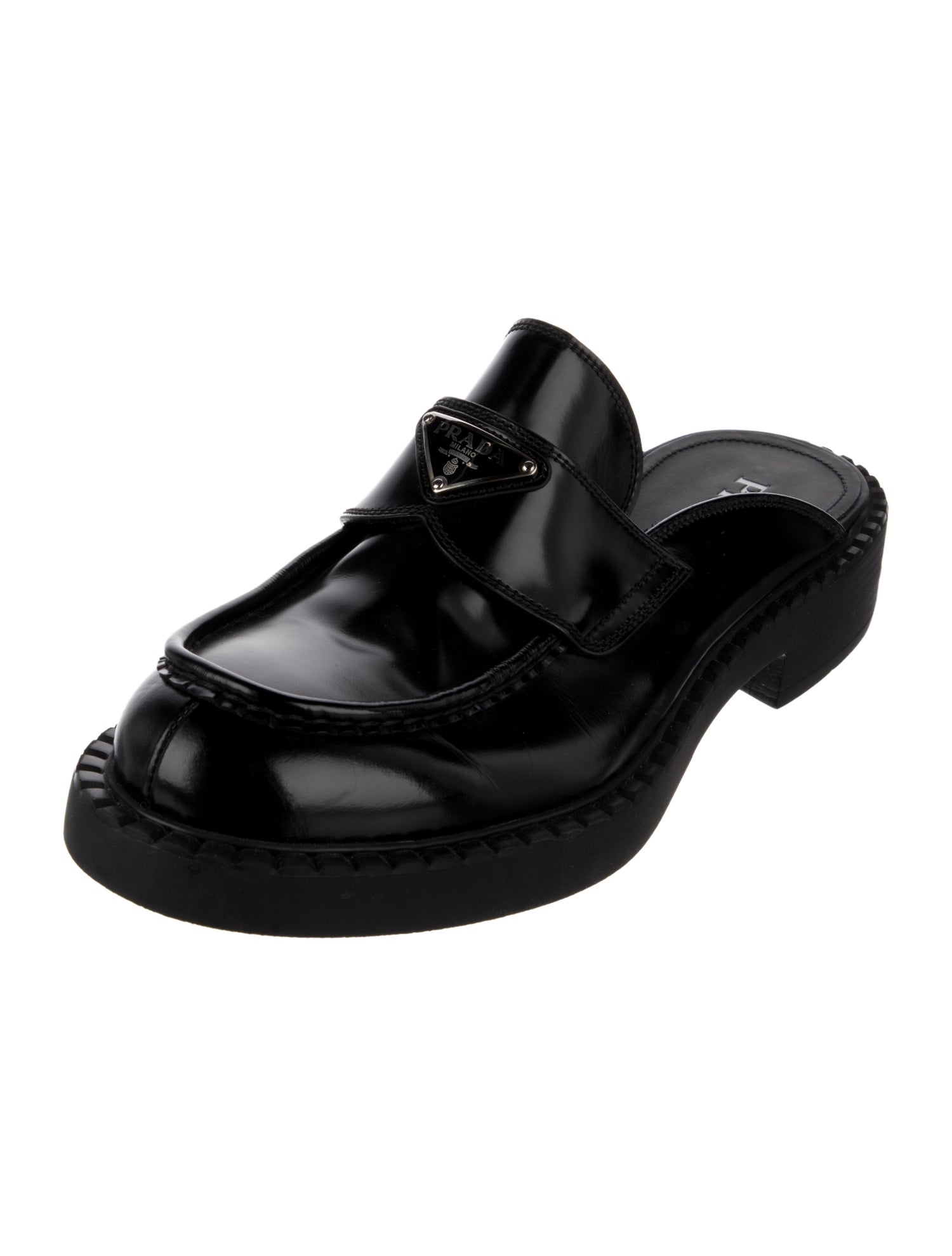 Prada Patent Leather Mules