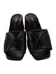 Prada Quilted Pattern Leather Slides