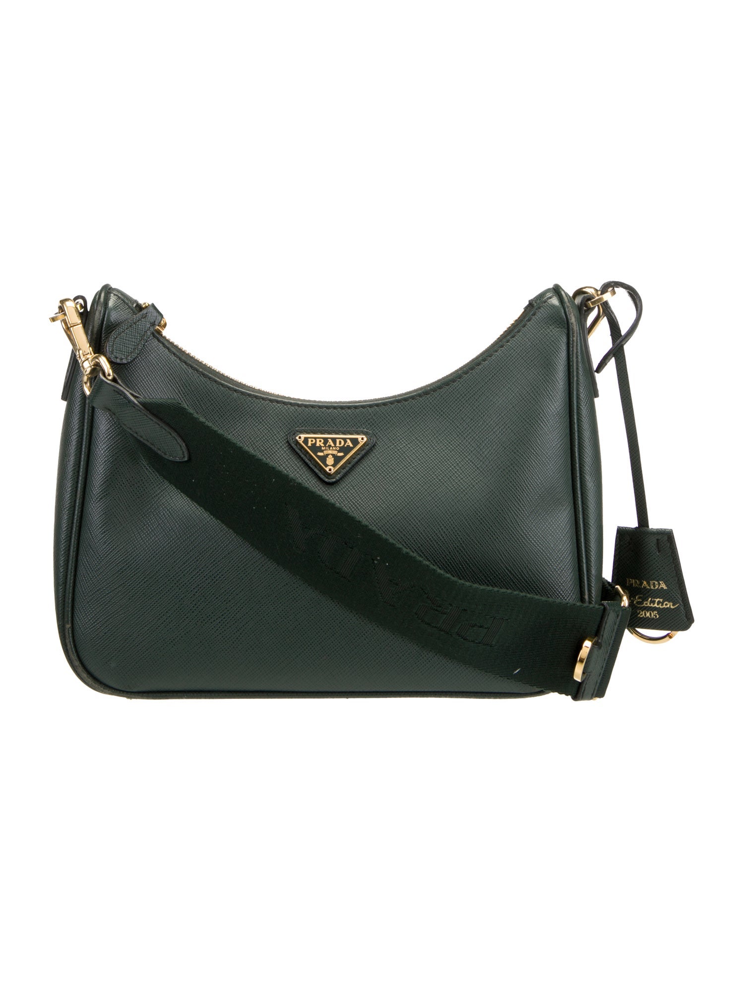 Prada Enameled Metal Triangle Re-Edition 2005