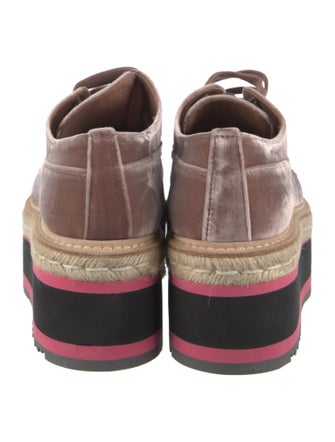 Prada Velvet Crystal Embellishments Oxfords