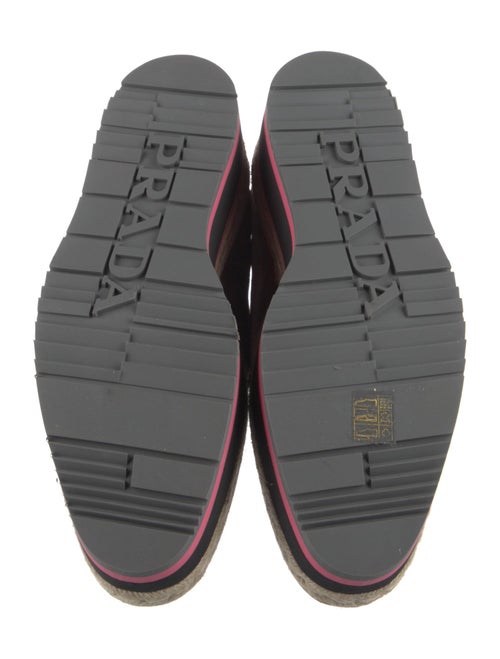 Prada Velvet Crystal Embellishments Oxfords