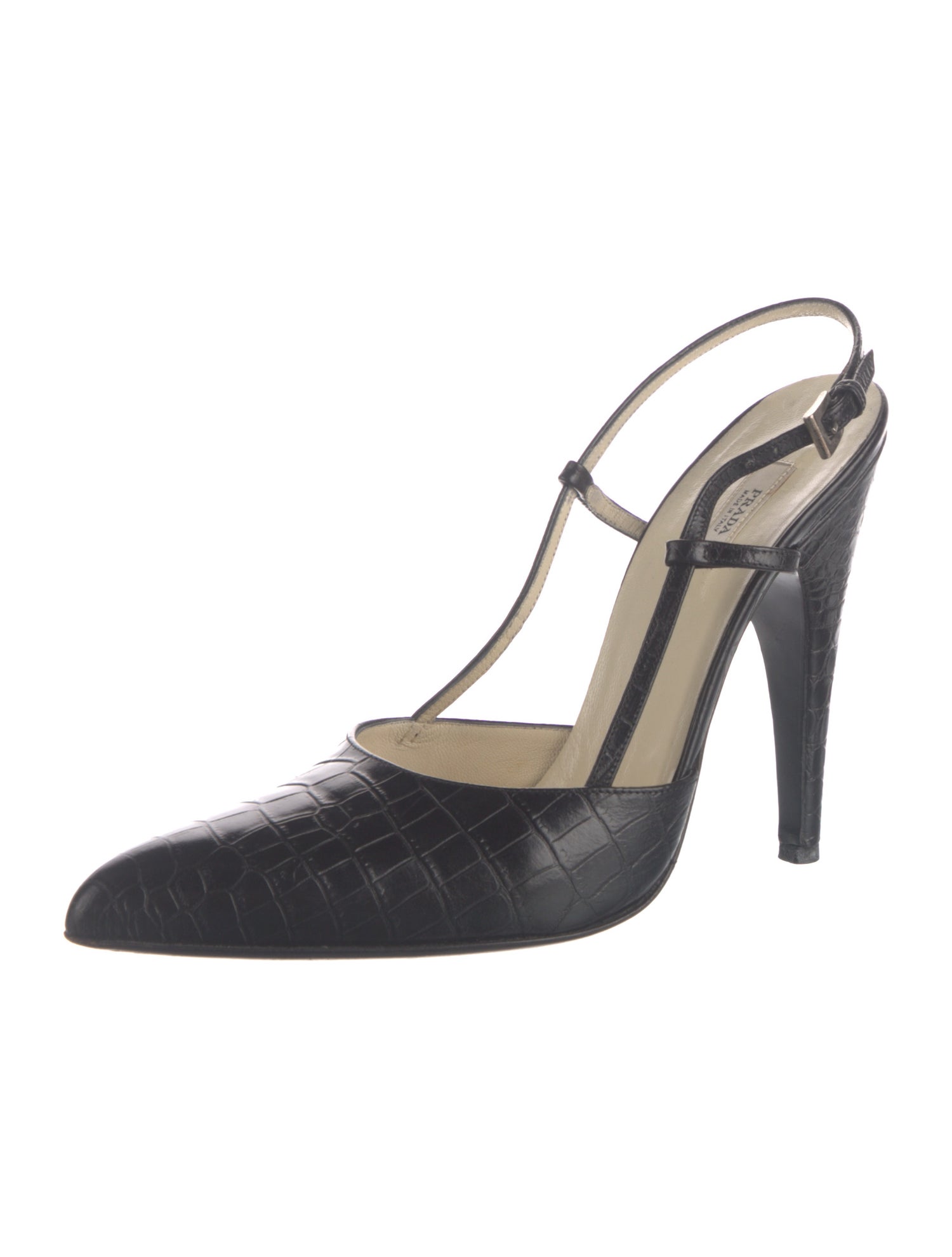 Prada Leather Slingback Pumps